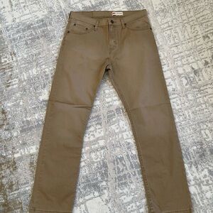 Wrangler Men's Slim Straight Stretch Brown Jeans Pants 33 x 30 NEW NWOT